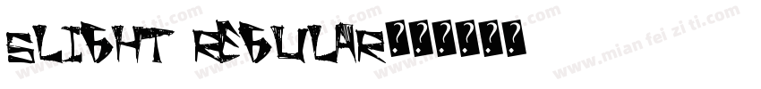 Slight Regular字体转换